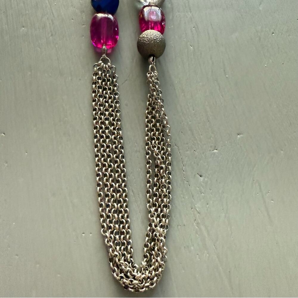 Lane Bryant Silver Tone Beaded Necklace - Picture 5 of 8